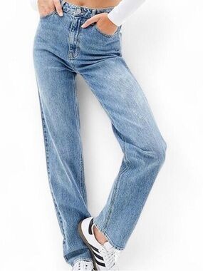 PacSun Stretch Medium Straight Leg Indigo Dad Jeans – NWT